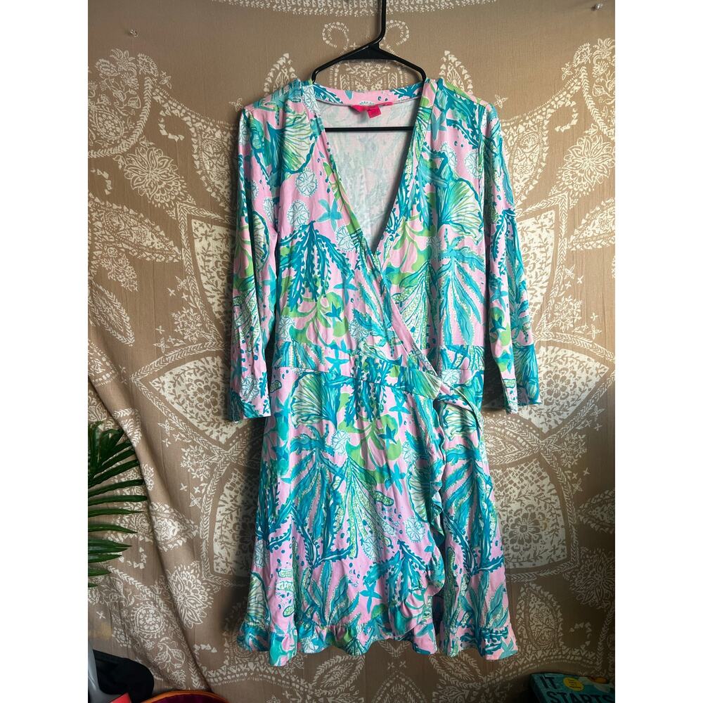 Lilly Pulitzer Hip Nautic Jessalyne Dress Wrap Romper